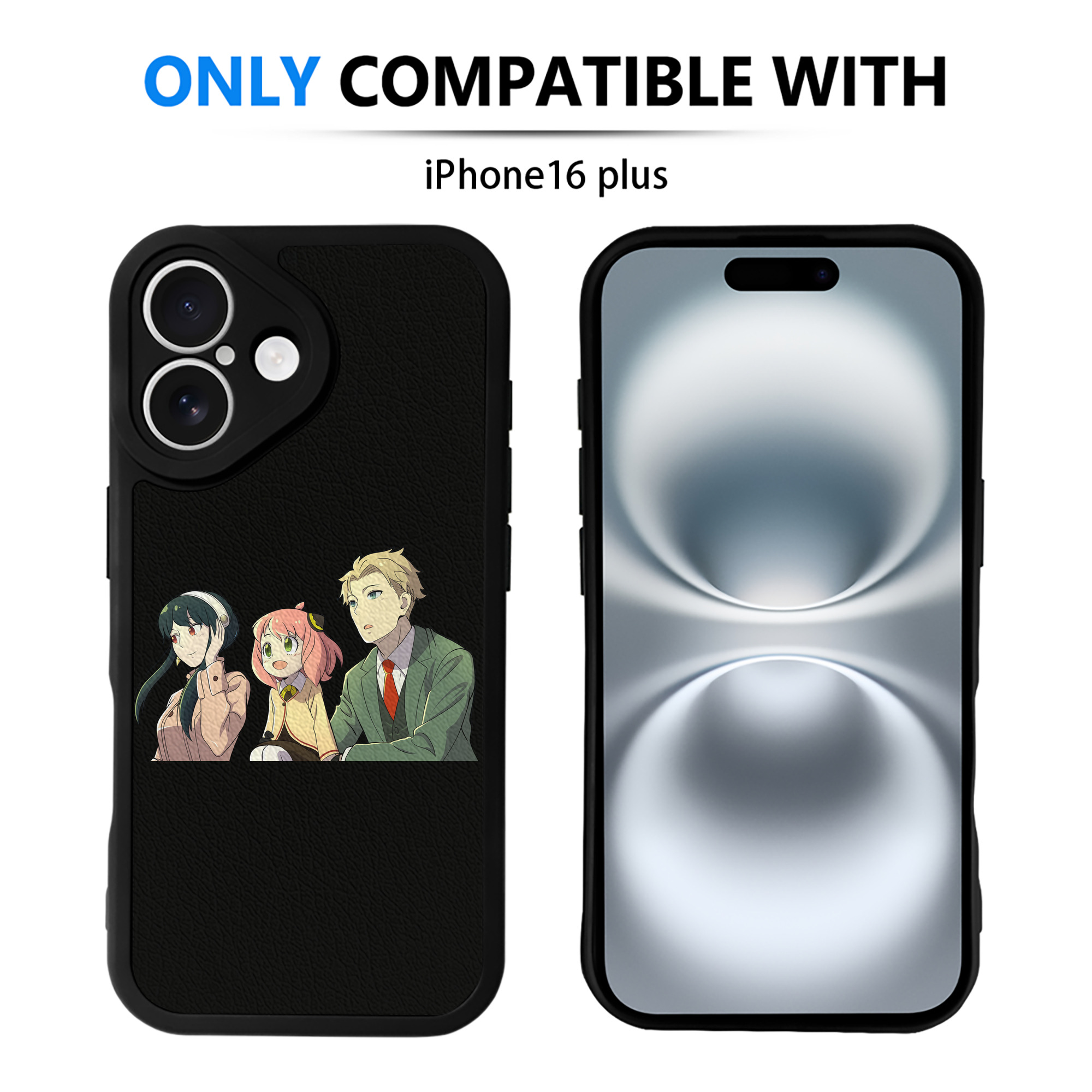 （画像用） SPY×FAMILY间谍家家酒 【iPhone 16シリーズ対応】シリコンスマホケース（レザー調） 材質：シリコン